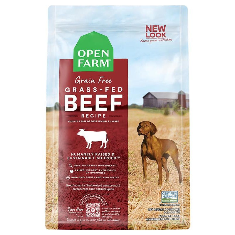 Open Farm Grass-Fed Beef Grain-Free Dry Dog Food 11lb