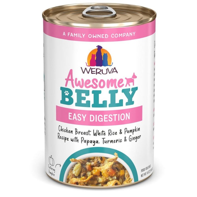 Weruva Awesome Belly Chicken Breast White Rice & Pumpkin Papaya Wet Dog Food 14oz