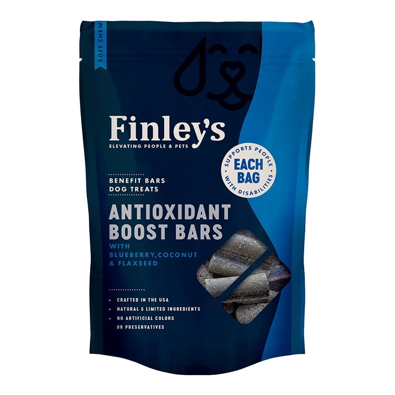 Finley's Antioxidant Boost Soft Chew Benefit Bars Dog Treats 6oz