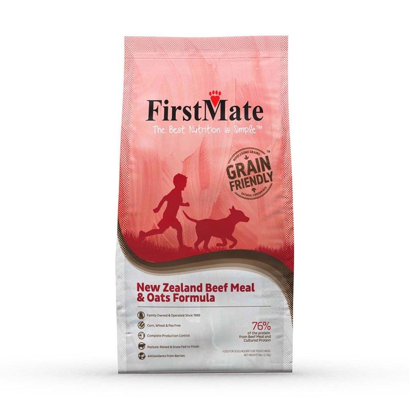 First Mate Grain Friendly New Zealand Beef Oats Dry Dog Food 5lb