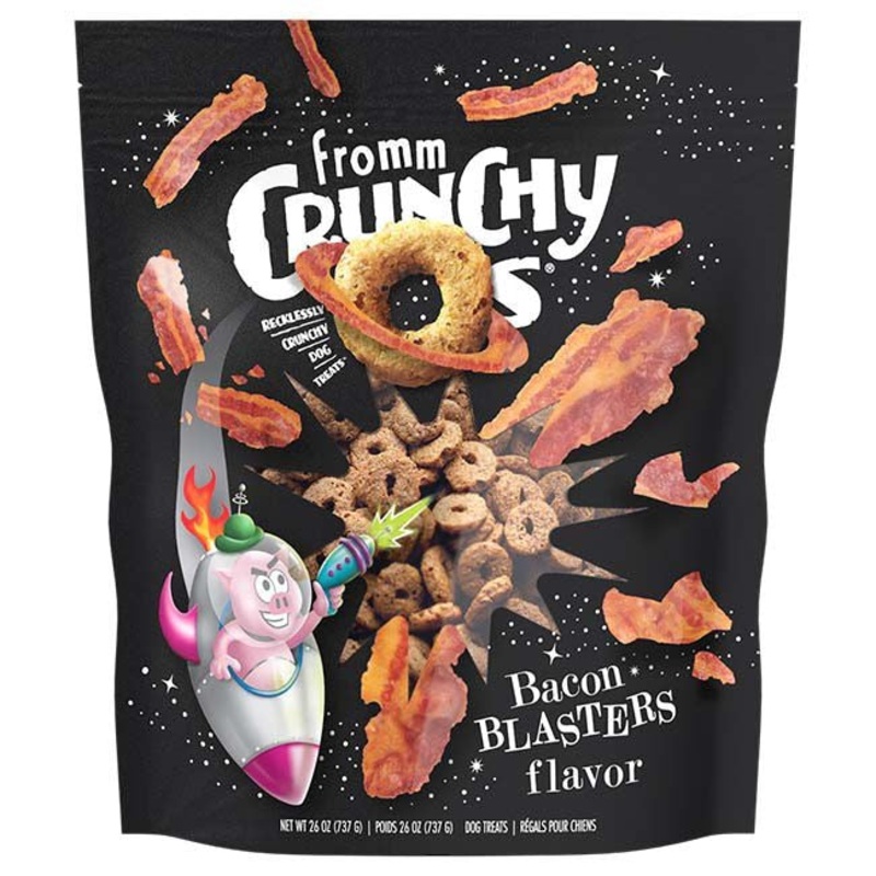 Fromm Crunchy Os Bacon Blasters Flavor Dog Treats 26oz