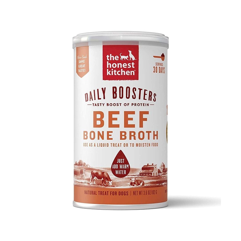 Honest Kitchen Instant Beef Bone Broth with Turmeric Cat & Dog Food 3.6oz