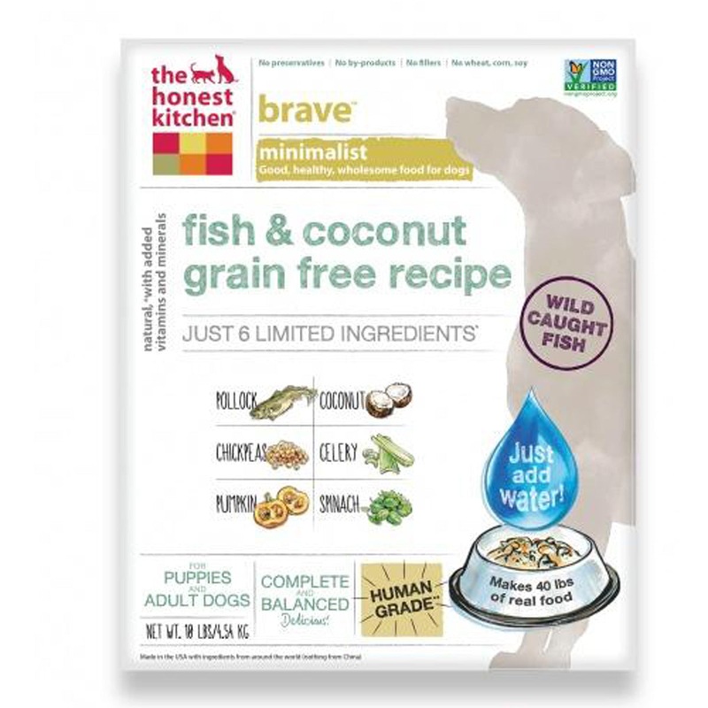 Honest Kitchen Limited Ingredient Grain Free Fish & Coconut Recipe Dehydrated Dog Food 10lb