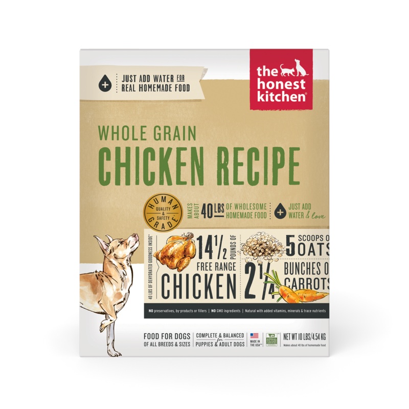 Honest Kitchen Whole Grain Chicken Recipe Dehydrated Dog Food 10lb