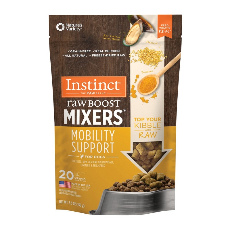 Instinct Pet Food Freeze Dried Raw Boost Mixers Mobility Support Dog Food 5.5oz