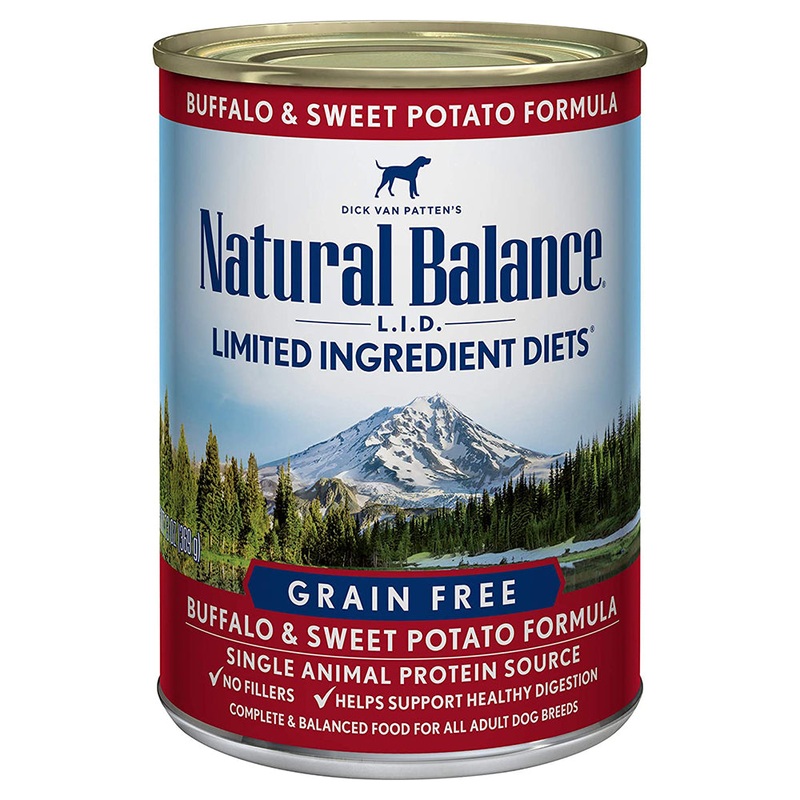 Natural Balance L.I.D. Limited Ingredient Diets Buffalo and Sweet Potato Formula 13oz