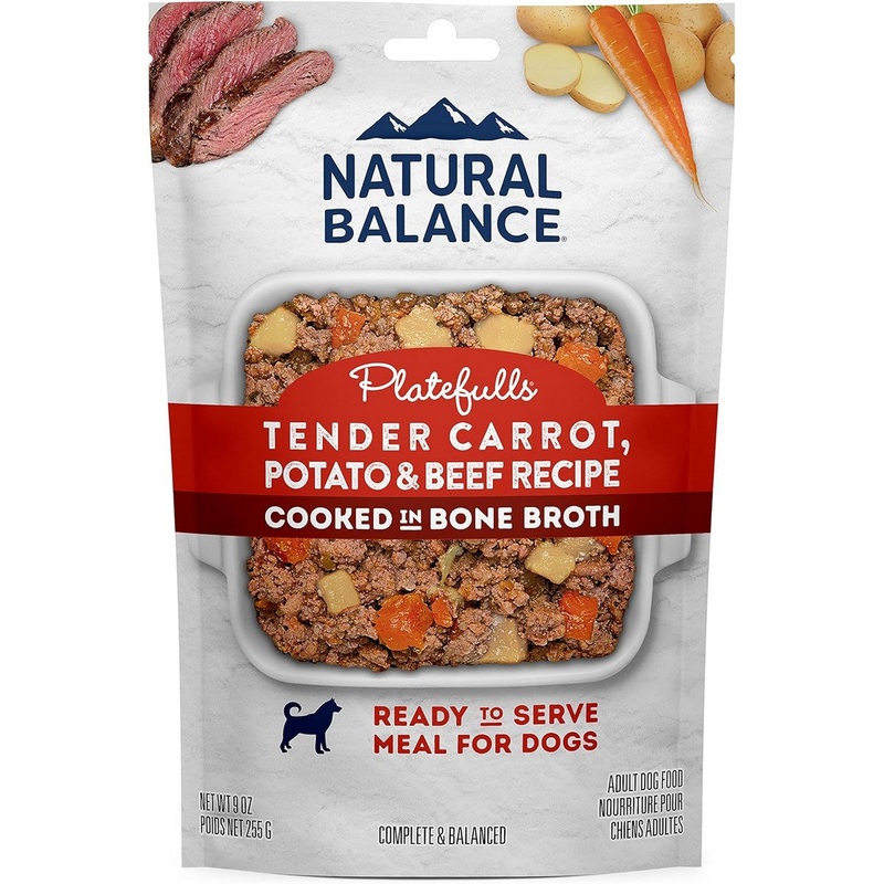 Natural Balance Platefulls Tender Carrot Potato & Beef Recipe Dog Food 9oz