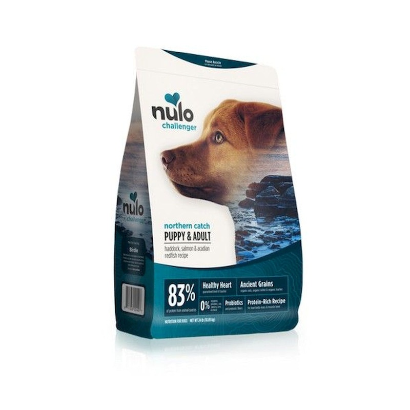 Nulo Challenger Puppy & Adult Haddock, Salmon, and Acadian Redfish Dry Dog Food 24lb
