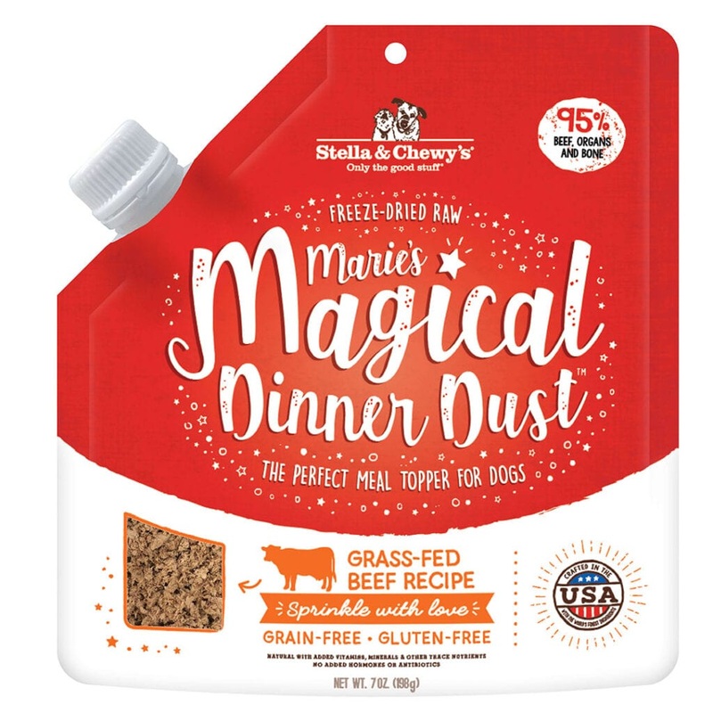 Stella and Chewys Marie's Magical Dinner Dust Grass-Fed Beef Raw Dog Food 7oz