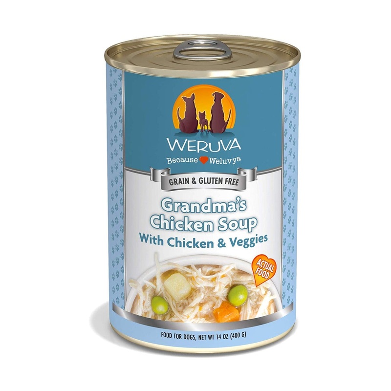Weruva Grain-Free Grandma's Chicken Soup Natural Canned Wet Dog Food 14oz
