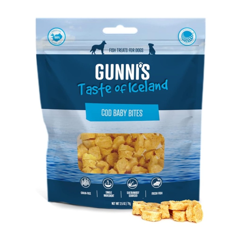 Gunni's Pet Cod Baby Bites Dog Treats 2.5oz