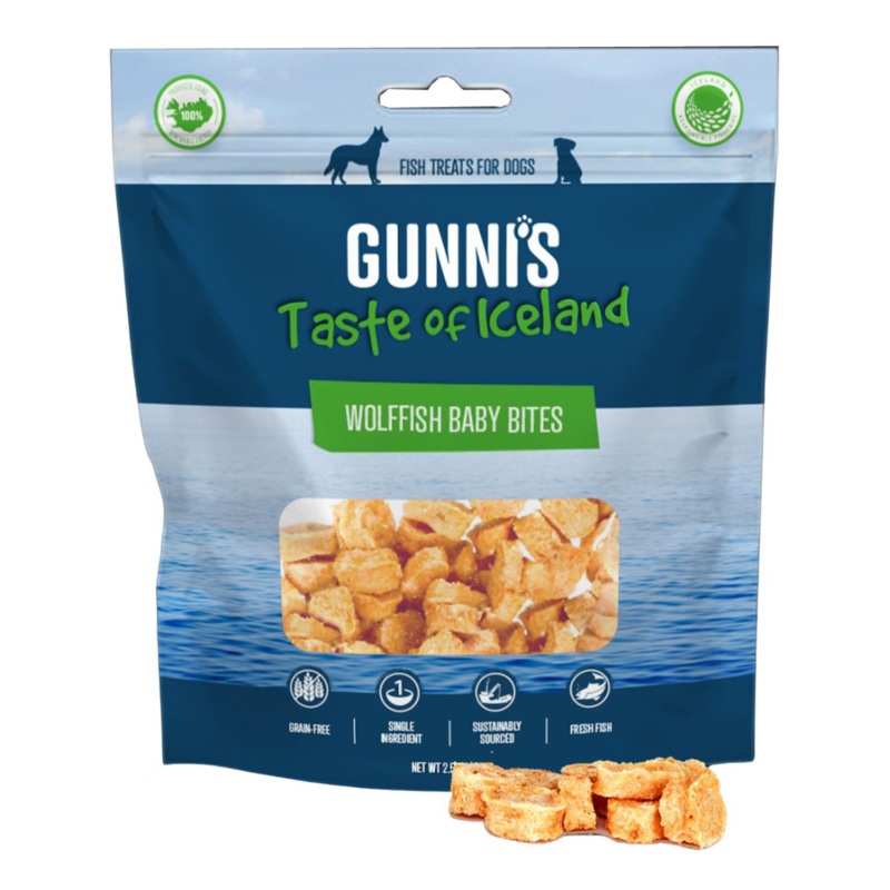 Gunni's Pet Wolffish Baby Bites Dog Treats 2.5oz