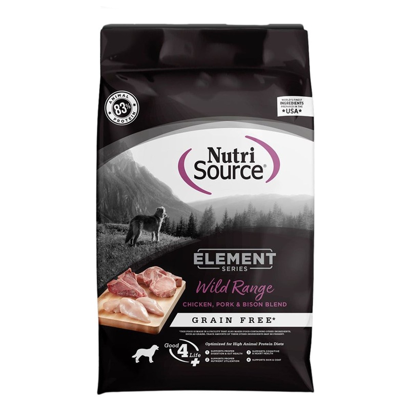 NutriSource Element Series Wild Range Grain Free Dry Dog Food 24lb