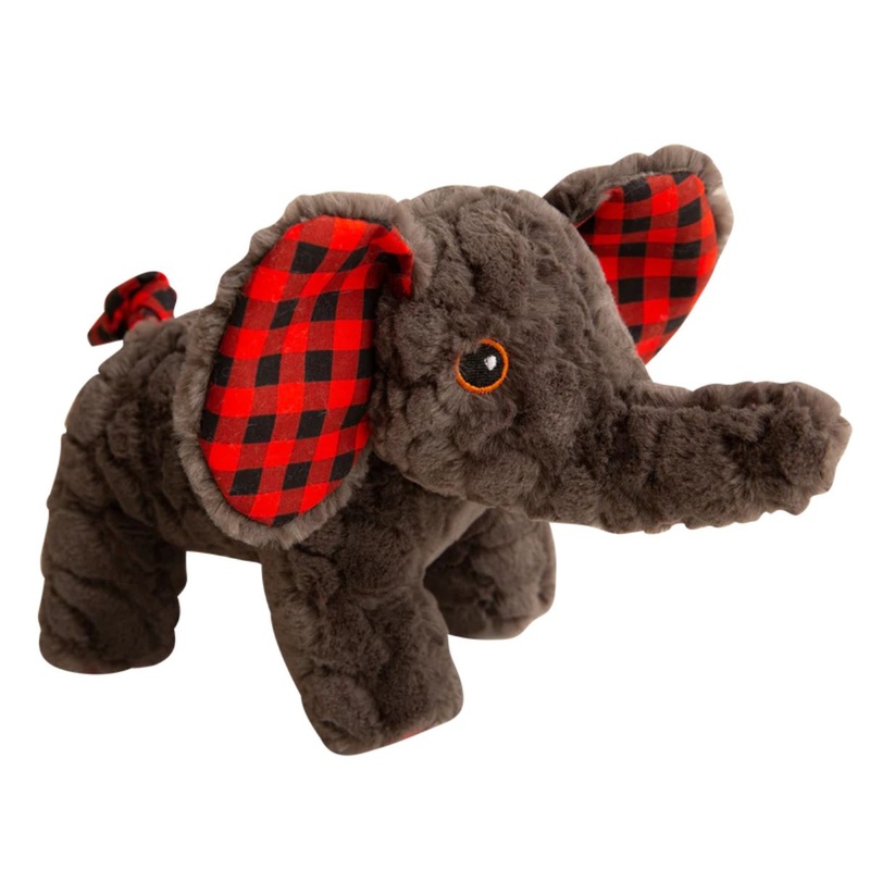 Snugarooz Eli The Elephant Gray Dog Toy