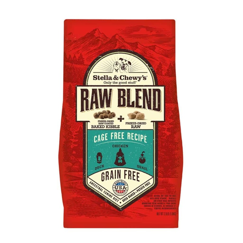 Stella and Chewys Cage-Free Raw Blend Kibble Dry Dog Food 10lb