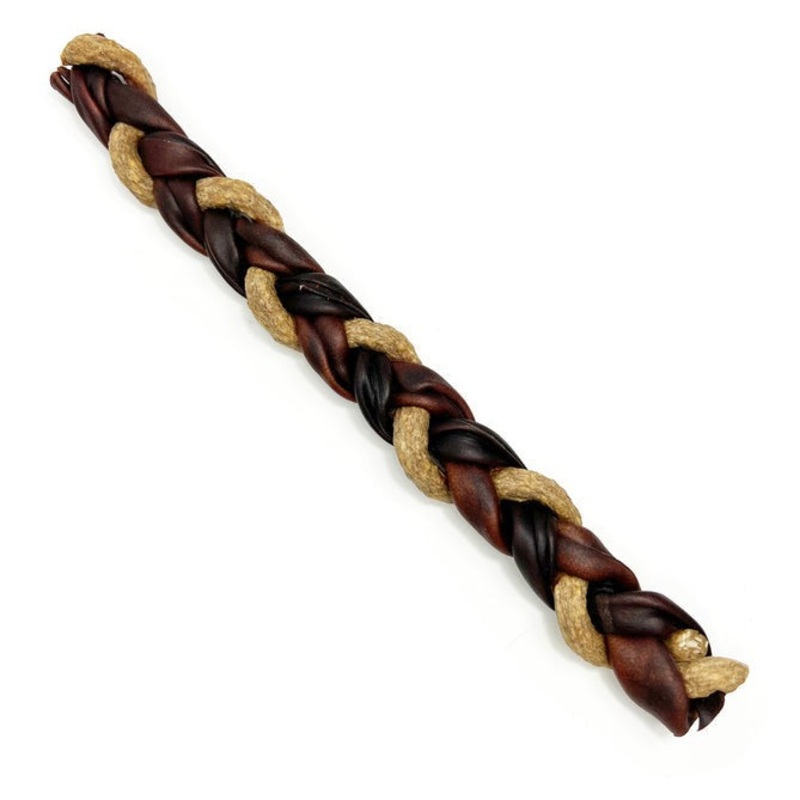 The Natural Dog 12" Braided Collagen with Beef & Chicken