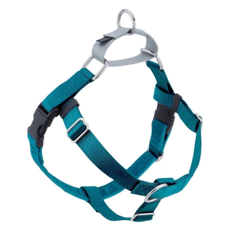 2 Hounds Design Freedom No-Pull Dog Harness Teal 1"XL 32"36"