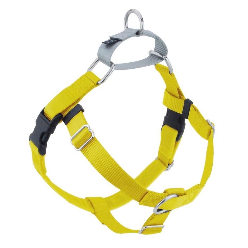 2 Hounds Design Freedom No-Pull Dog Yellow 5/8"S 20"24"