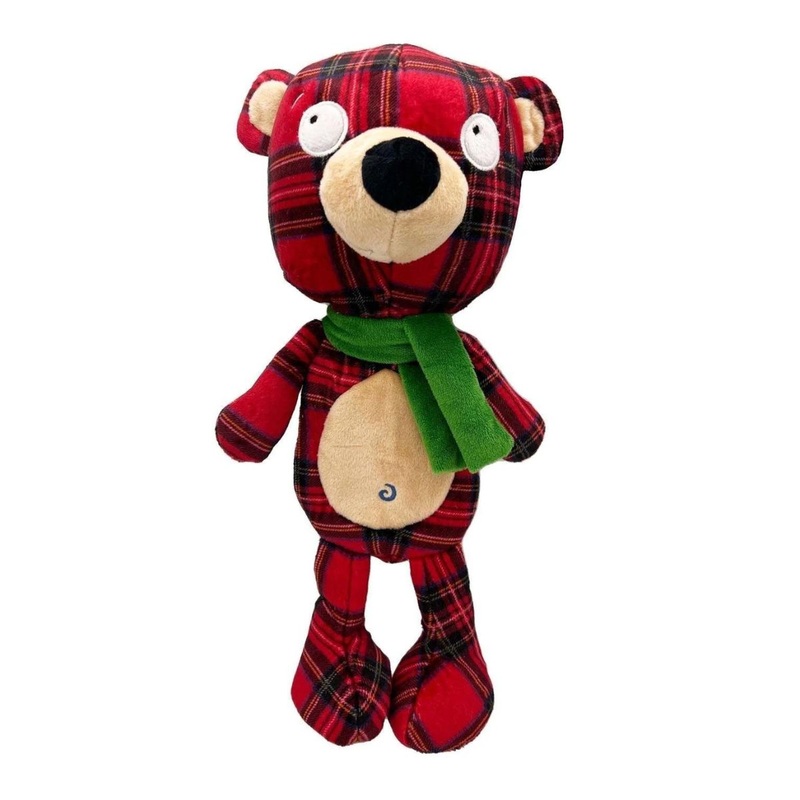 Huxley and Kent Plaidington Bear Dog Toy Small