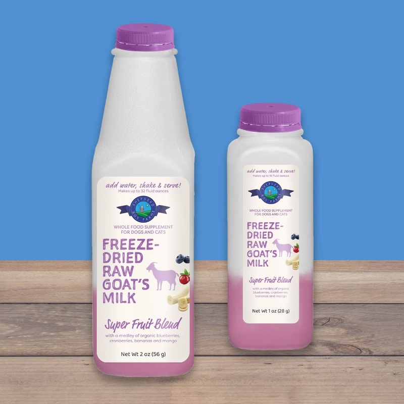 Shepherd Boy Farms Freeze-dried Raw Goats Milk Super Fruit Blend For Dogs & Cats 1oz