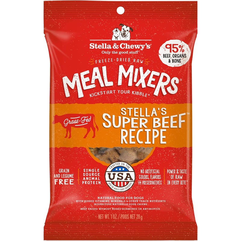 Stella and Chewy's Freeze-Dried Meal Mixer Super Beef Raw Dog Food 1oz