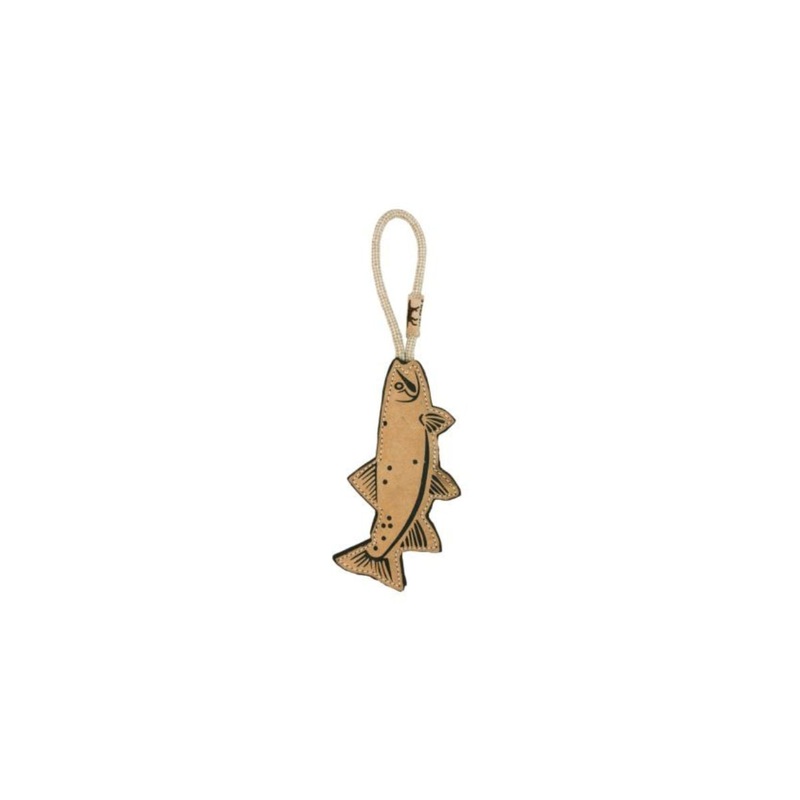 Tall Tails Natural Leather Trout Tug 16" Dog Toy
