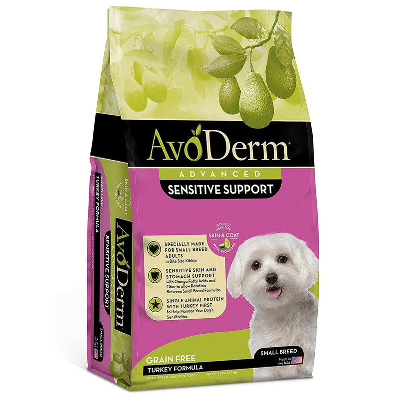 AvoDerm Advanced Sensitive Support Turkey Flavor Small Breed Dry Dog Food 4lb