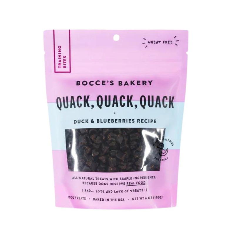 Bocce's Bakery Quack, Quack, Quack Training Bites for Dogs 6oz
