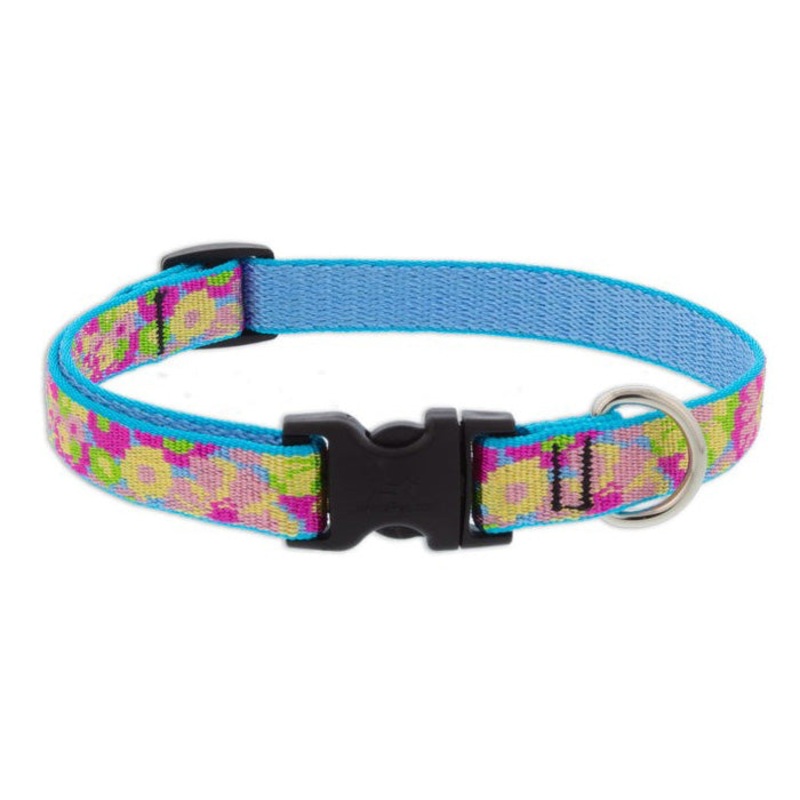 Lupine Martingale Collar 1" Wide x 19-27" Neck Size Cottage Garden
