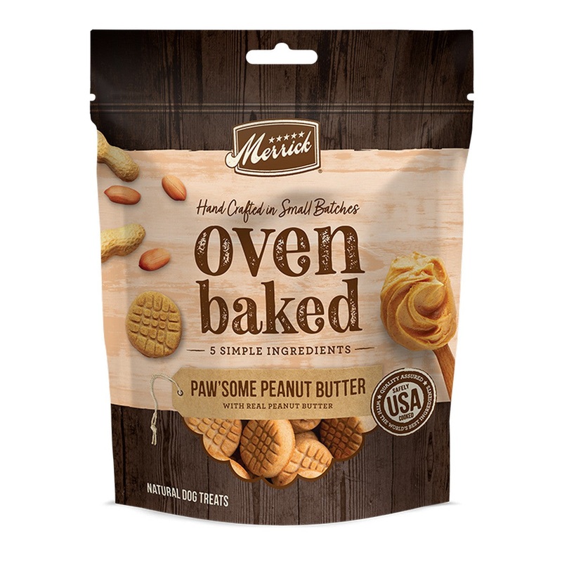 Merrick Oven Baked Peanut Butter Paw'Some Dog Treats 11oz