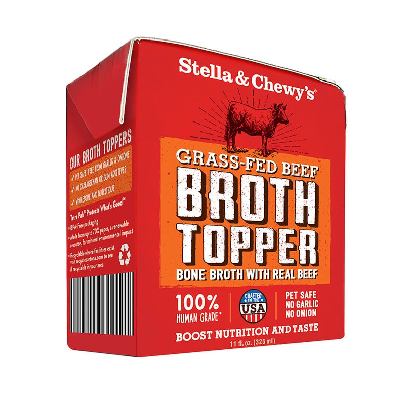 Stella and Chewys Grass-Fed Beef Broth Topper Wet Dog Food 11oz