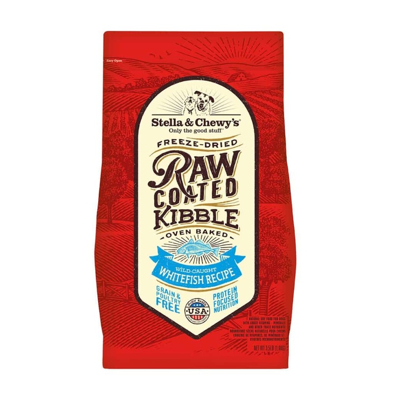 Stella and Chewys Wild-Caught Whitefish Raw Coated Kibble Dry Dog Food 3.5lb