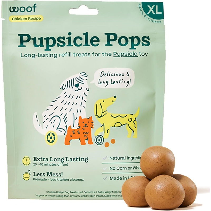 Woof Pupsicle Pops Beef X-Large Dog Treats 12oz