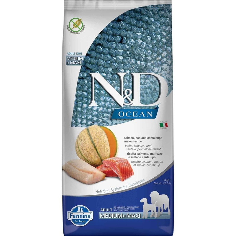 Farmina Salmon Cod & Cantaloupe Melon Adult Medium & Maxi Dry Dog Food 26.4lb
