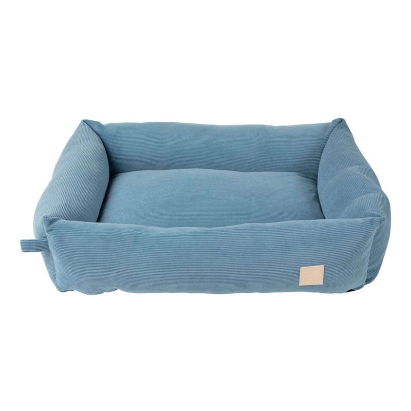 FuzzYard Life Bed - Corduroy Bed for Dogs - French Blue Small