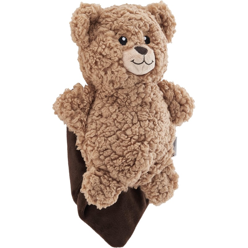 Outward Hound Blanket Buddies Brown Bear Small Dog Toy