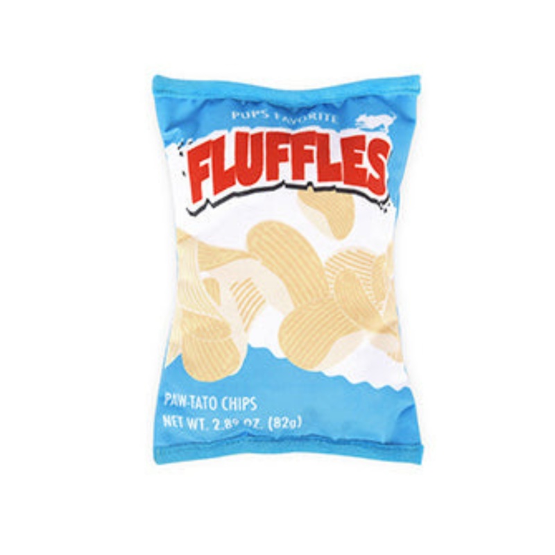 P.L.A.Y. Snack Attack Fluffles Chips Dog Toy