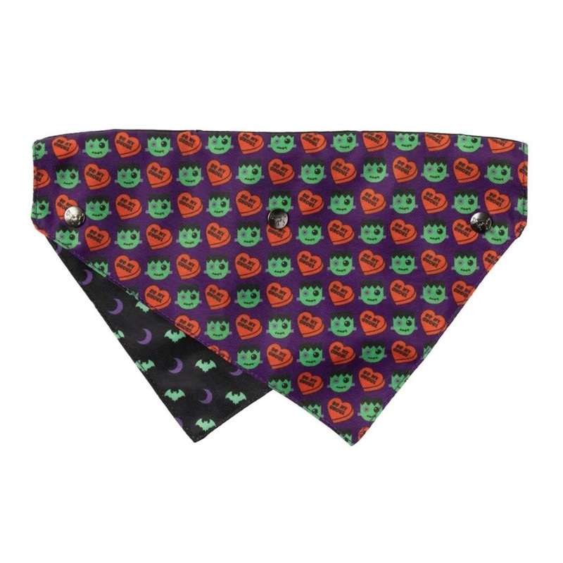 Fuzzyard Bandana Small Medium Be My Ghowl Purple