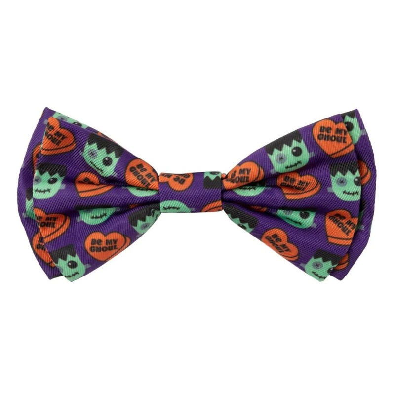 FuzzYard Be My Ghoul Bowtie Large Purple