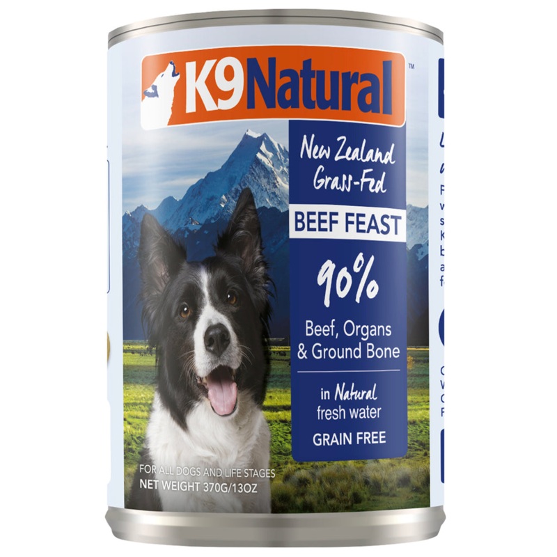 K9 Natural Beef Feast Grain-Free Canned Dog Food, 13-oz