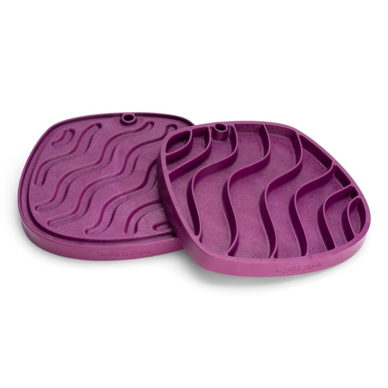 West Paw Waves Feast Mat Tropic Red