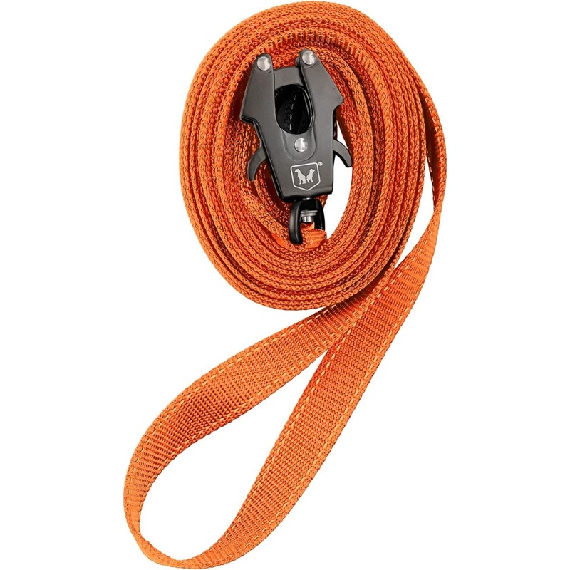 Boss Dog Leash TPU Poly Webbing 20 Foot Orange