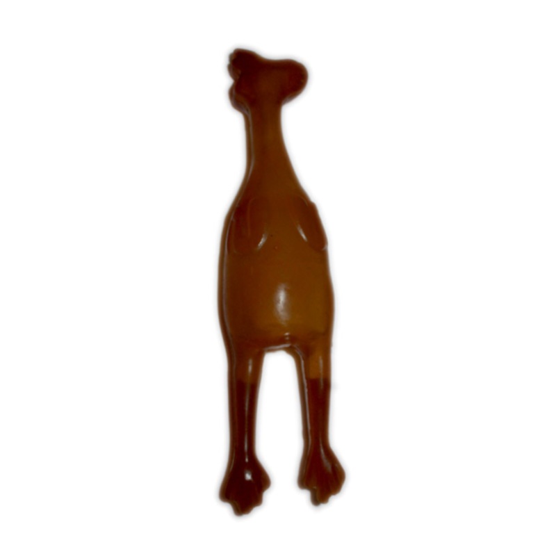 Indipets 100% Organic Rubber Chicken Dog Toy 5" - 8"