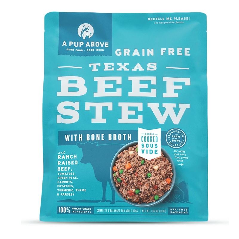 A Pup Above Frozen Grain Free Texas Beef Stew Dry Dog Food 3lb