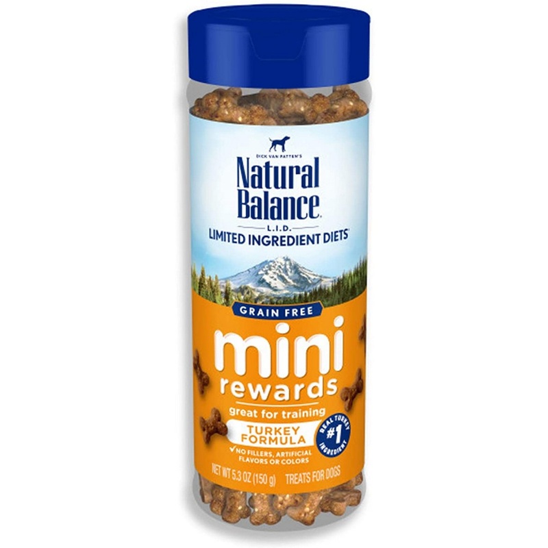 Natural Balance L.I.D. Turkey Mini Rewards Dog Treats 5.3oz