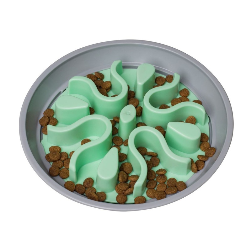 Outward Hound Fun Feeder Wobble Slo-Bowl Dog Bowl Mint