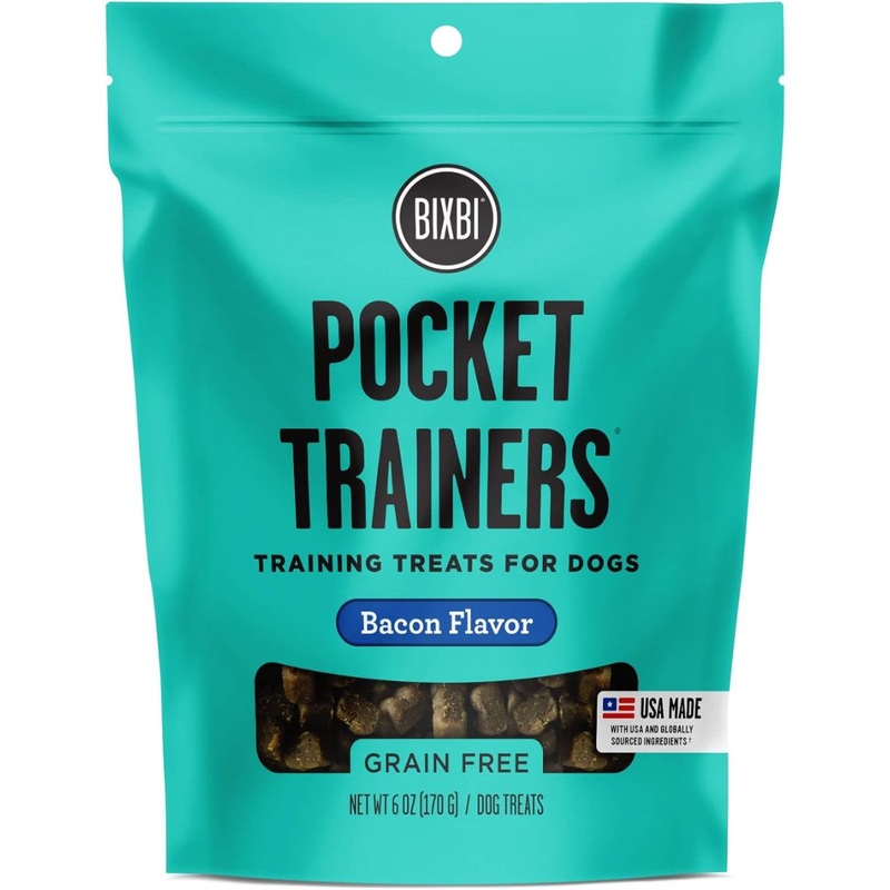 Bixbi Pocket Trainers Bacon Dog Treats 6oz