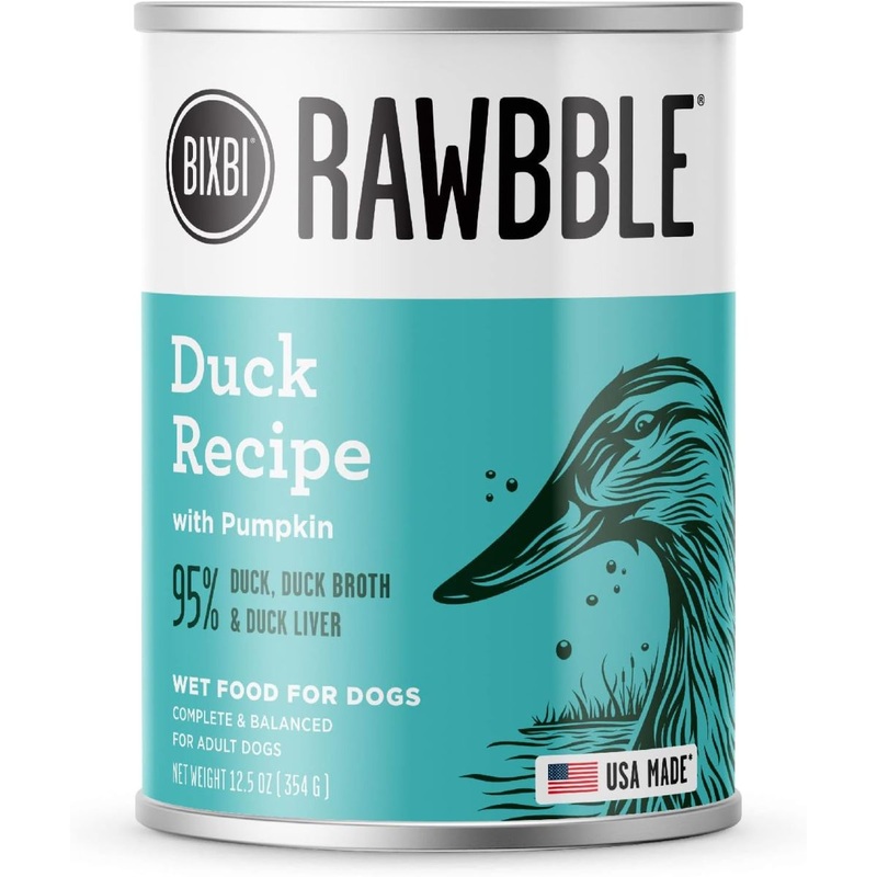 Bixbi Rawbble Duck Pate Wet Dog Food 12.5oz