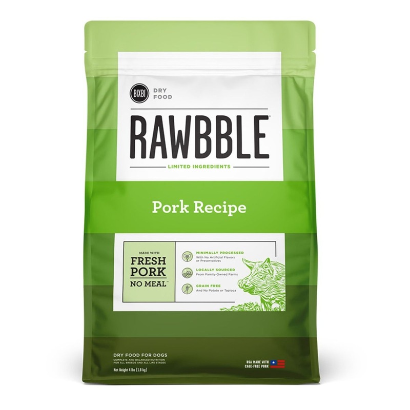 Bixbi Rawbble Pork Dry Dog Food 4lb
