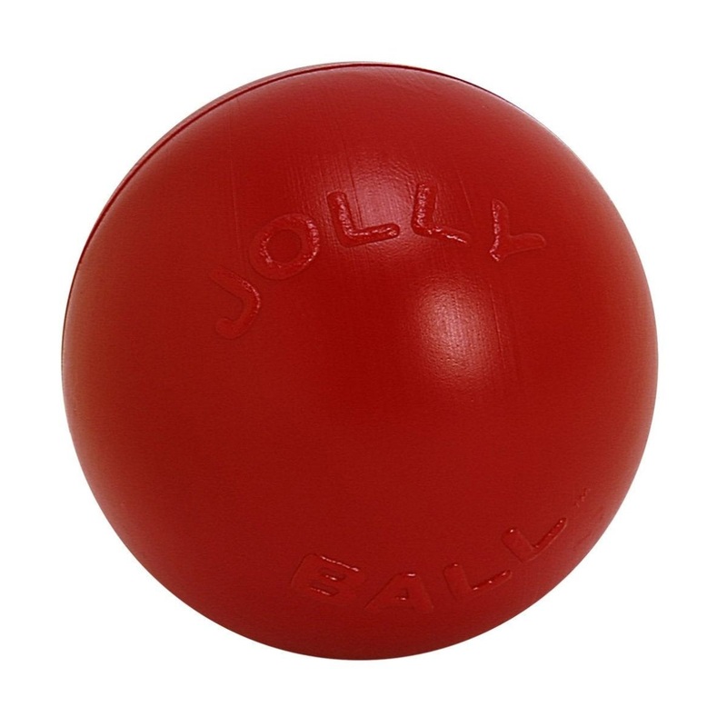 Jolly Pets Push'N Play Dog Toy 4.5" Red